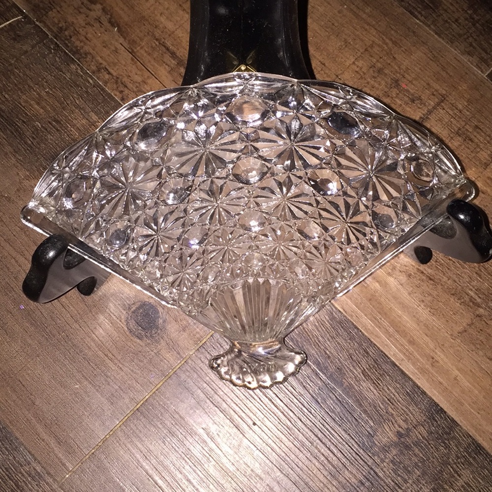 Vintage Avon Cut Glass Trinket Dish